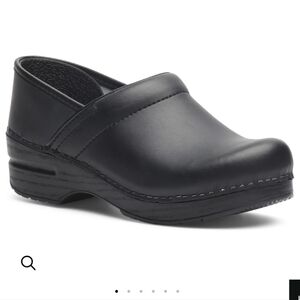 Dansko Women's Professional Black Box Leather Clogs #006020202 Size 41 (10.5-11)